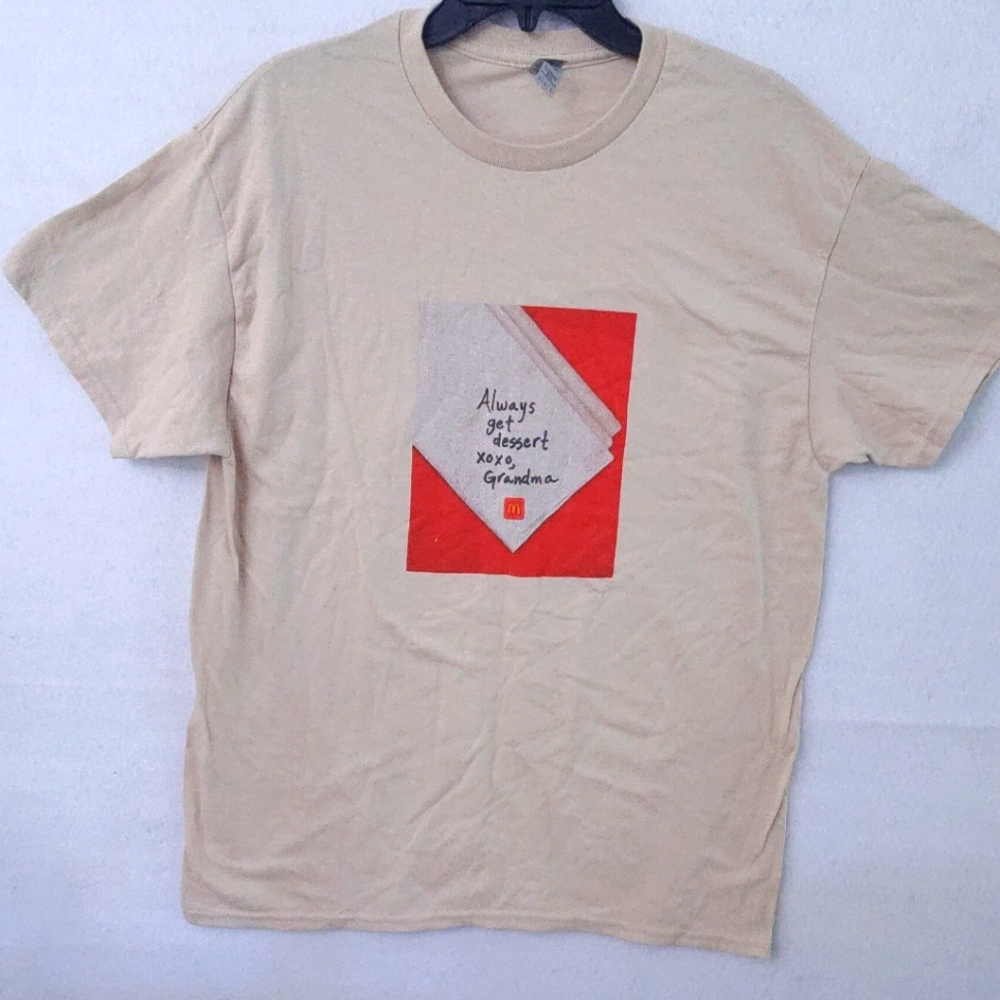 Authentic New McDonald’s Grandma Mcflurry Crew 2024 Employee T Shirt Size‎ L